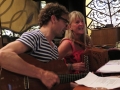 Gerard Alderliefste Hilde Frateur in Het Perron, voor opname Ep